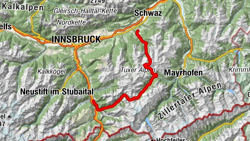 Via Migra: Etappe 2 - Zillertal und Tuxer Alpen