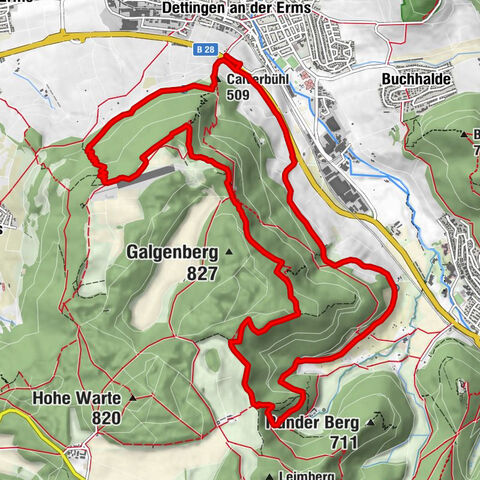 Trauf, Höllenlöcher, Wasserfälle und Tal