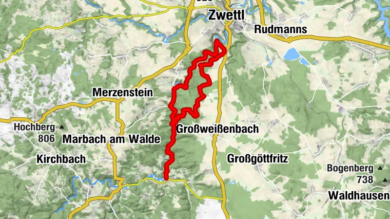Von Roiten nach Zwettl und retour