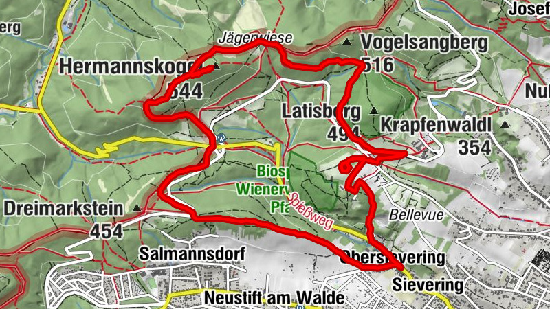 Wiener Stadtwanderweg 2 - Hermannskogel