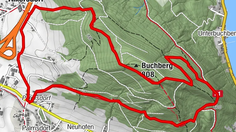 Buchberg Steig zum Jagastüberl
