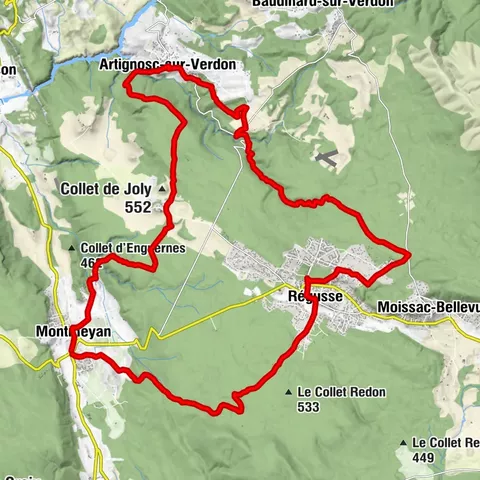 MTB Site FFC - Provence Verdon - Circuit 23 - Red