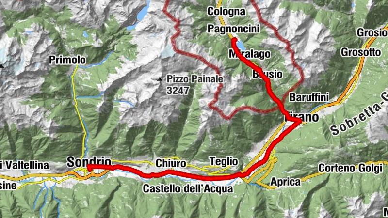Alpenüberquerung Oberstdorf-Bergamo Tag 9: Le Prese nach Sondrio