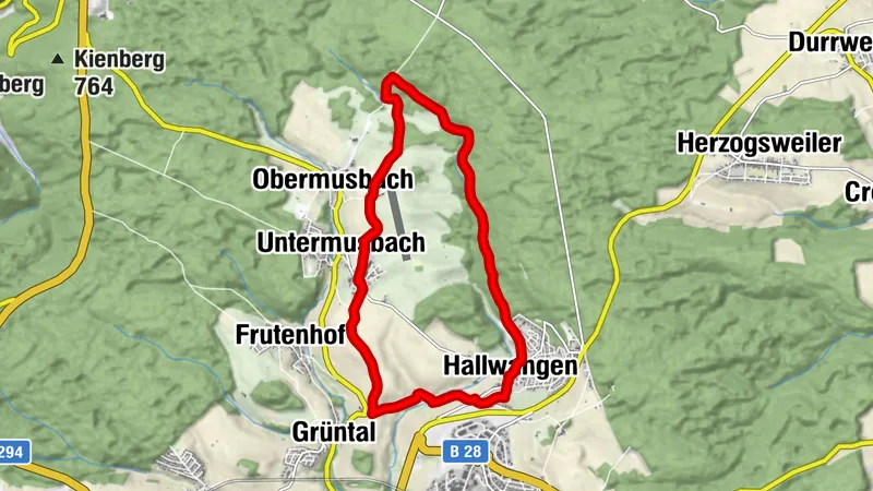 Tour um Hallwangen