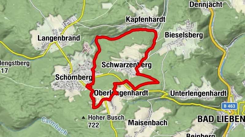 Wanderung nach Oberlengenhardt über Kapfenhardt und Schwarzenberg
