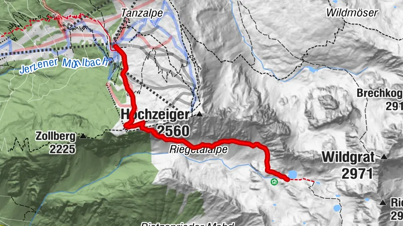 Steinböcke Richting Groassee
