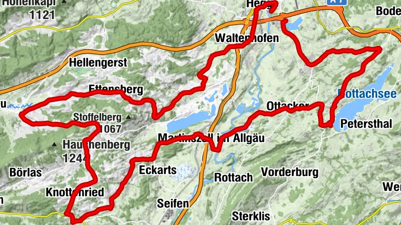 Drei Seen Radtour im Allgäu