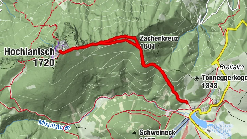 Zachenkreuz 1601m + Hochlantsch 1722m