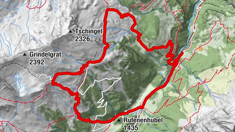 Kaltenbrunnen - Grindelfeld - Gschwantenmad