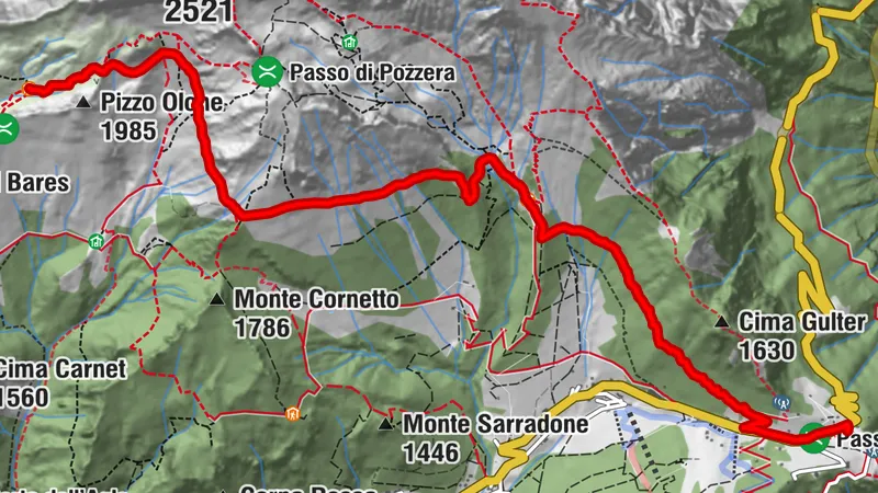 da rifugio olmo a giogo della presolana