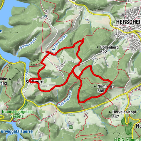 Waldrundweg in Herscheid