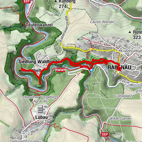 Legend trail and adventure trail "Legendary Mühlberg"