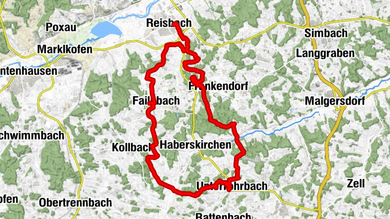 Reisbach - Unterrohrbach Tour