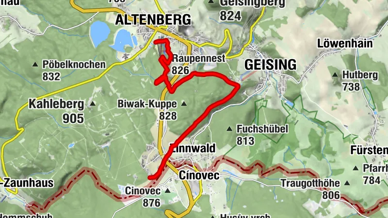 Blockline Etappe 04: Zinnwald » Altenberg
