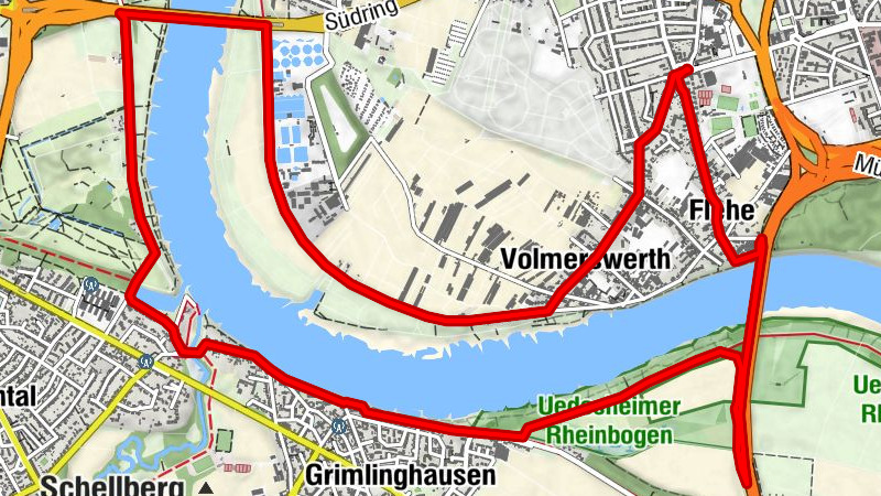 Flehe - Uedesheim - Neuss - Hamm - Flehe