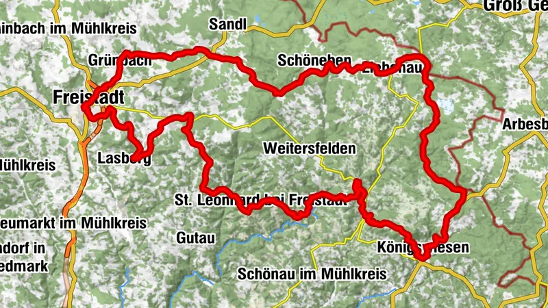 GravelTour "Goldwiesen Runde" | Start Impulshotel Freigold - Königswieserhof