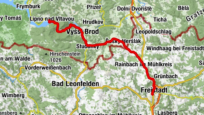 Road bike tour Lipno CZ Round | Impulshotel Freigold