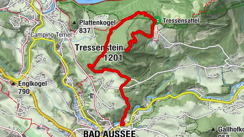 Tressensteinwarte über Bärnmoos nach Bad Ausse