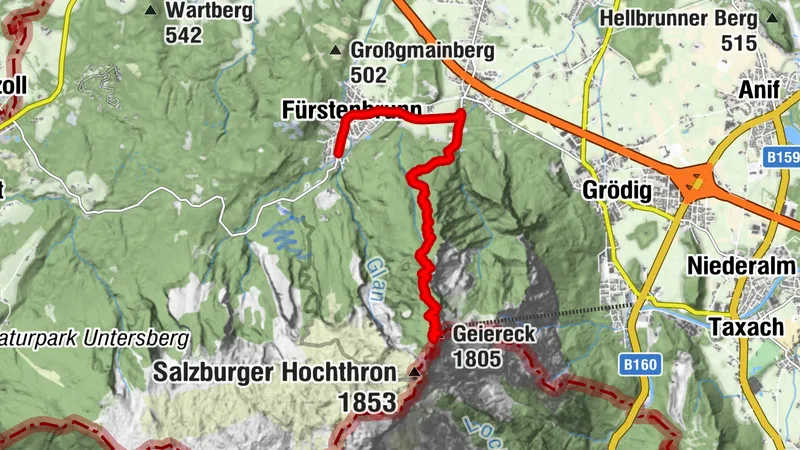 10 Rupertiweg, Etappe 14: Fürstenbrunn - Zeppezauerhaus - (Bergstation)