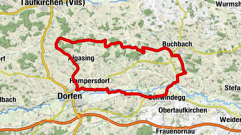 Buchbacher Westrunde über Dorfen