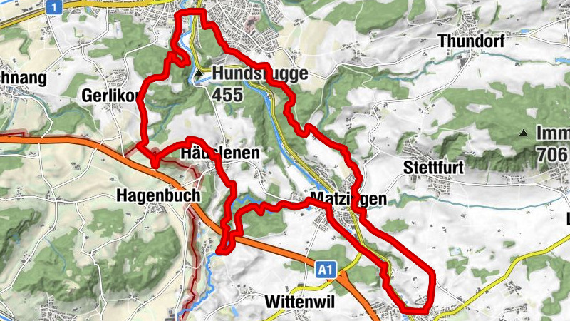 Frauenfeld - Matzingen - Aawangen - Häuslenen - Frauenfeld