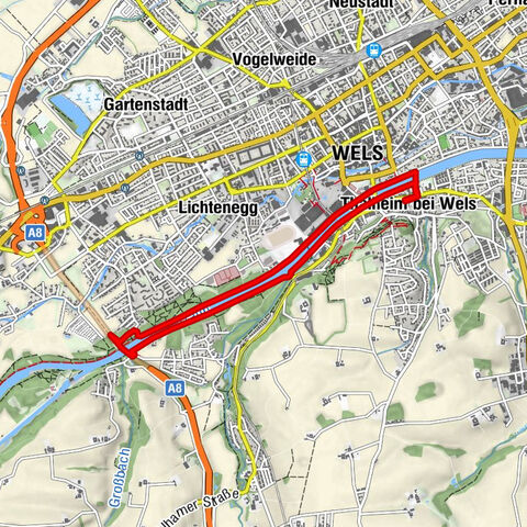 Traunrunde Thalheim - Wels - Thalheim