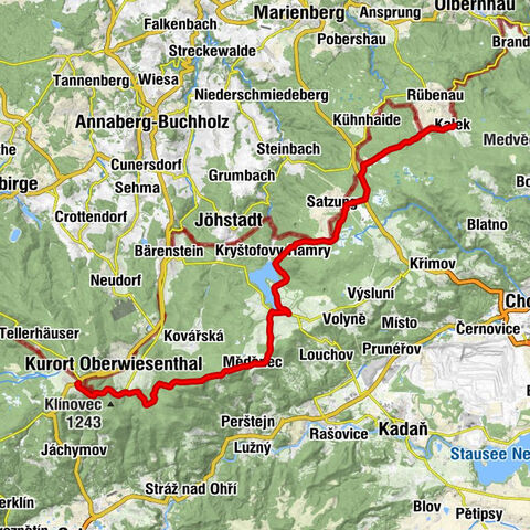 RR ERZ E07 Stage tour Route Saxon Central Mountains and Erzgebirge Cycle Route Stage 07