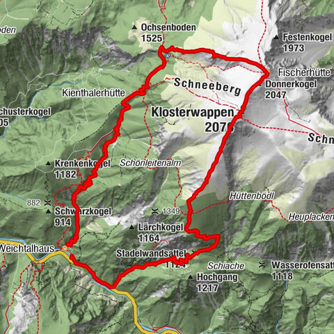 "Über den höchsten Nieder-Ösi" - Schneeberg - Weichtalklamm - Klosterwappen - Stadlwandleiten