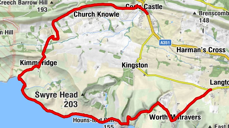 Von Lulworth Cove (bzw Corfe Castle) nach Acton (UK)