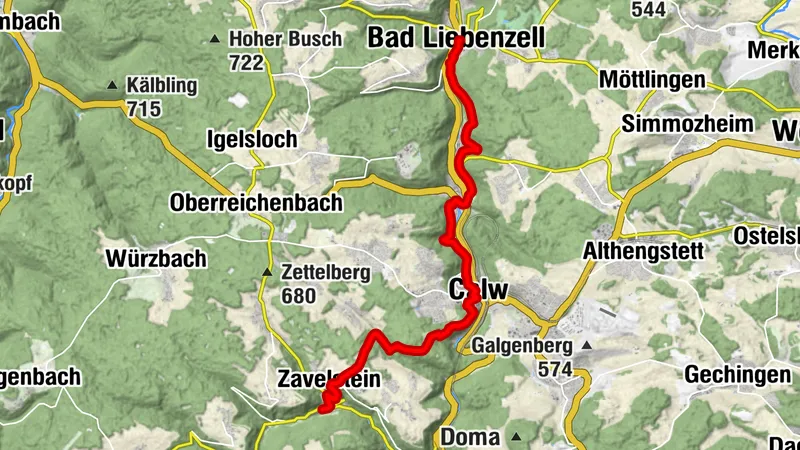 Boot trip "Wellness hike": Bad Teinach - Bad Liebenzell