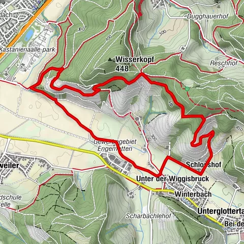 Weinbergrunde im Unterglottertal