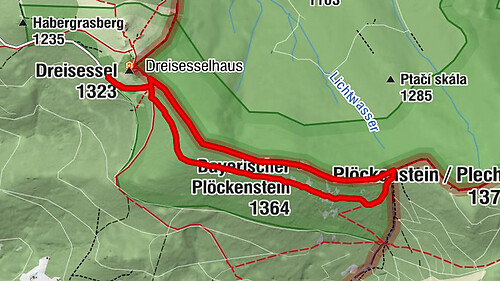 Wanderung Dreisessel - Steinernes Meer - Dreiländereck Bayerischer Wald