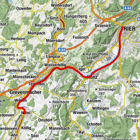 Mosel Cycle Path Section 2: From Nittel to Trier
