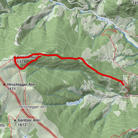 Seinerkreuz und Saureishütte
