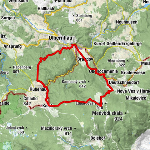 RR ERZ T11 From Olbernhau to the center of the cycling region