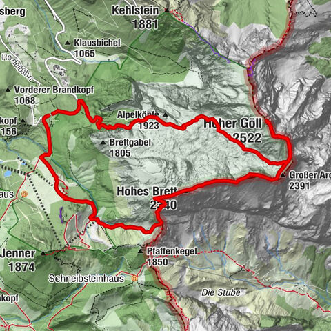 Hoher Göll vom Alpeltal