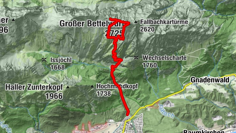 Halltal - Bettelwurfhütte - Kleiner und Großer Bettelwurf