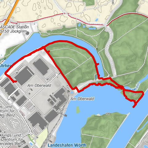 Am Hafen von Wörth.