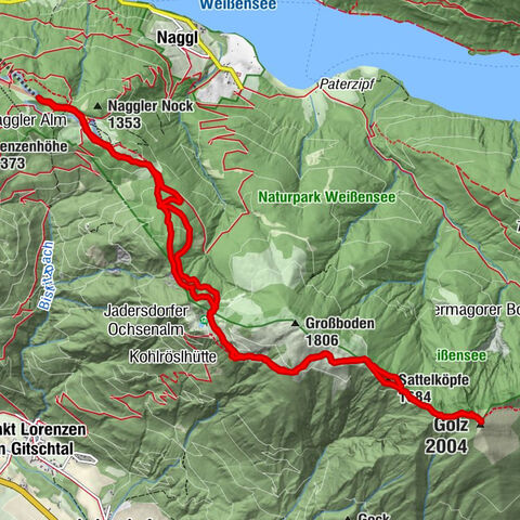 Bergstation Weißensee bis Golz