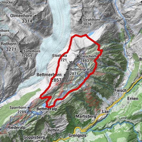 Panoramaweg über den Aletschgletscher