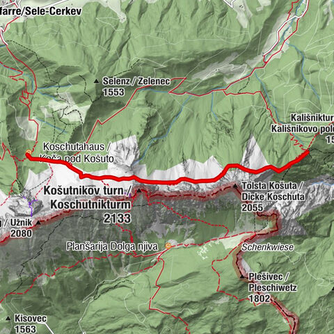 Entlang der Koschutawände