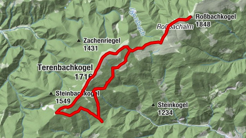 Sattelhaus - Terenbachalm - Rossbach
