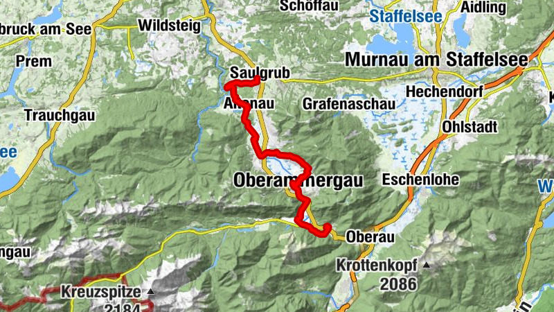 The Benedict Pilgrimage Path in the Ammergau Alps Nature Park