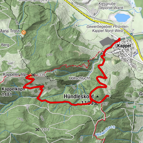 Pfronten hut hike – winter hike at Edelsberg