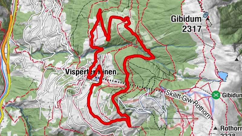 Tärbiner winter hiking trail