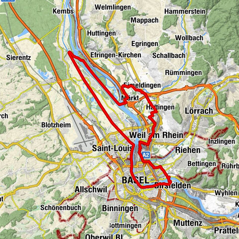 Petite Boucle des Trois Pays, a route along the water for the whole family (Local loop 979 Alsace à Vélo / Suisse Mobile)