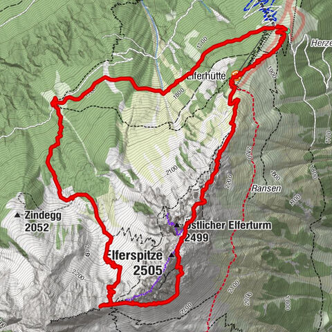 Elfer Bergst.-Elfer-Zwölfernieder-Auten-Bergstation