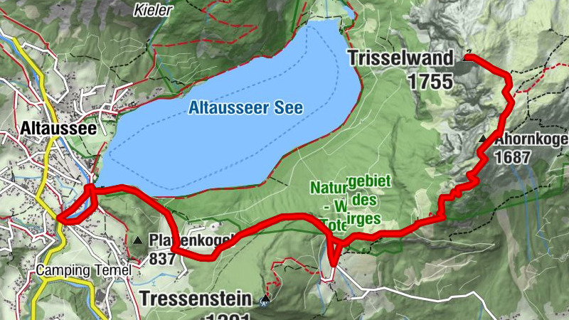 Vom Altausseersee auf die Trisselwand