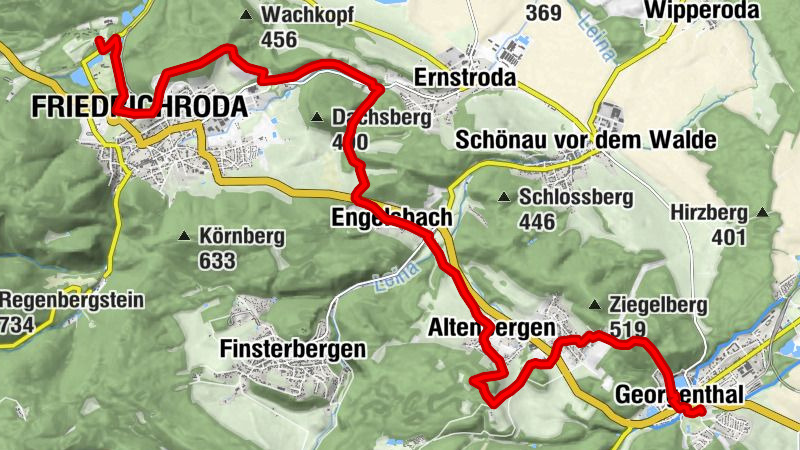 Wanderung von Kloster zu Kloster