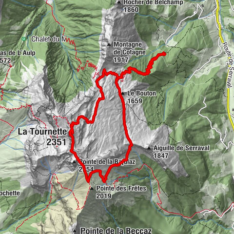 La Tournette (2351m), Massif des Aravis, Frankreich